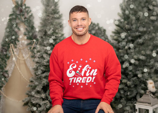 'Elfin Tired' Christmas Sweatshirt