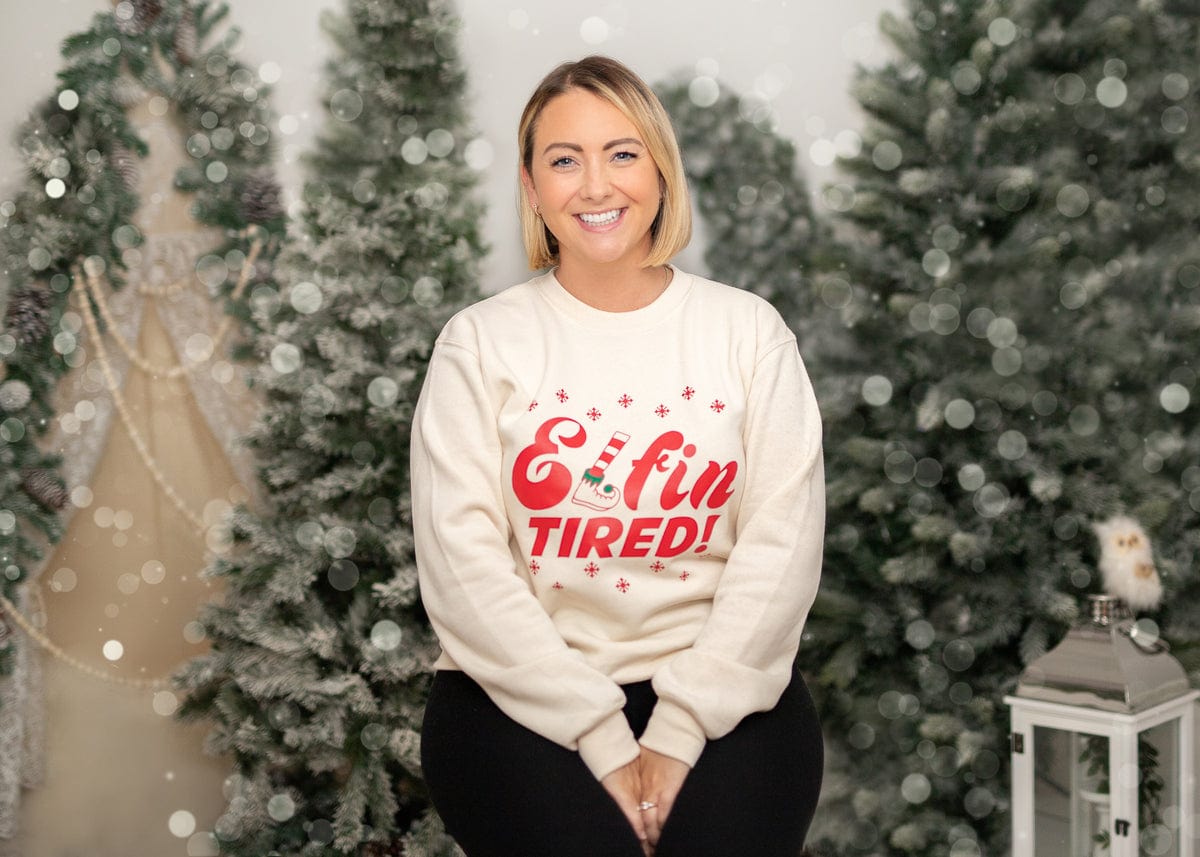 'Elfin Tired' Christmas Sweatshirt