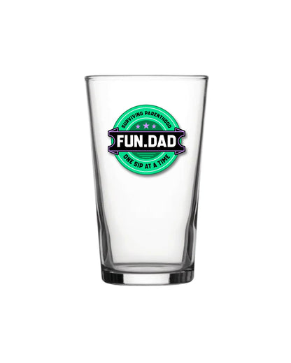 Surviving Parenthood One Sip at a Time Pint Glass