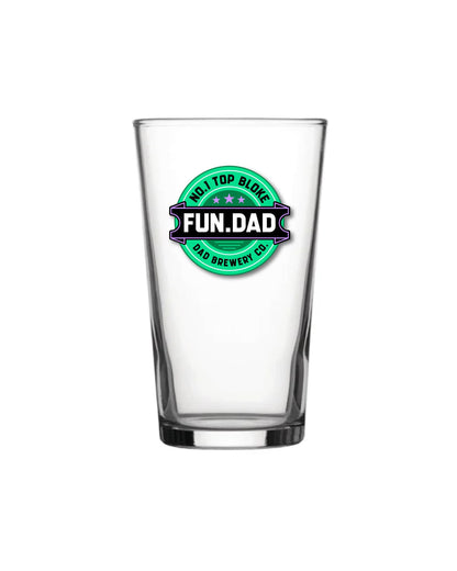 No.1 Top Bloke Pint Glass