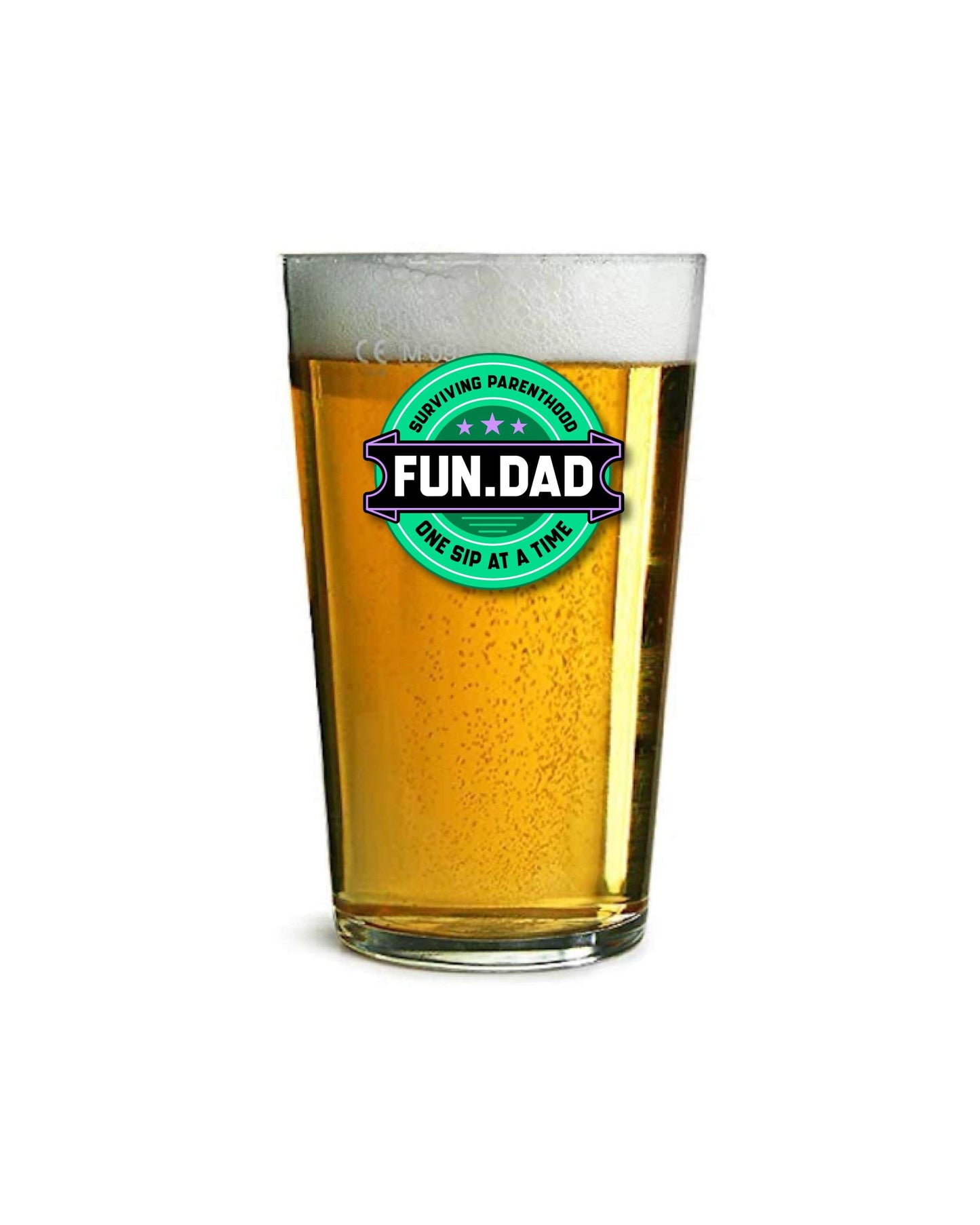 Surviving Parenthood One Sip at a Time Pint Glass