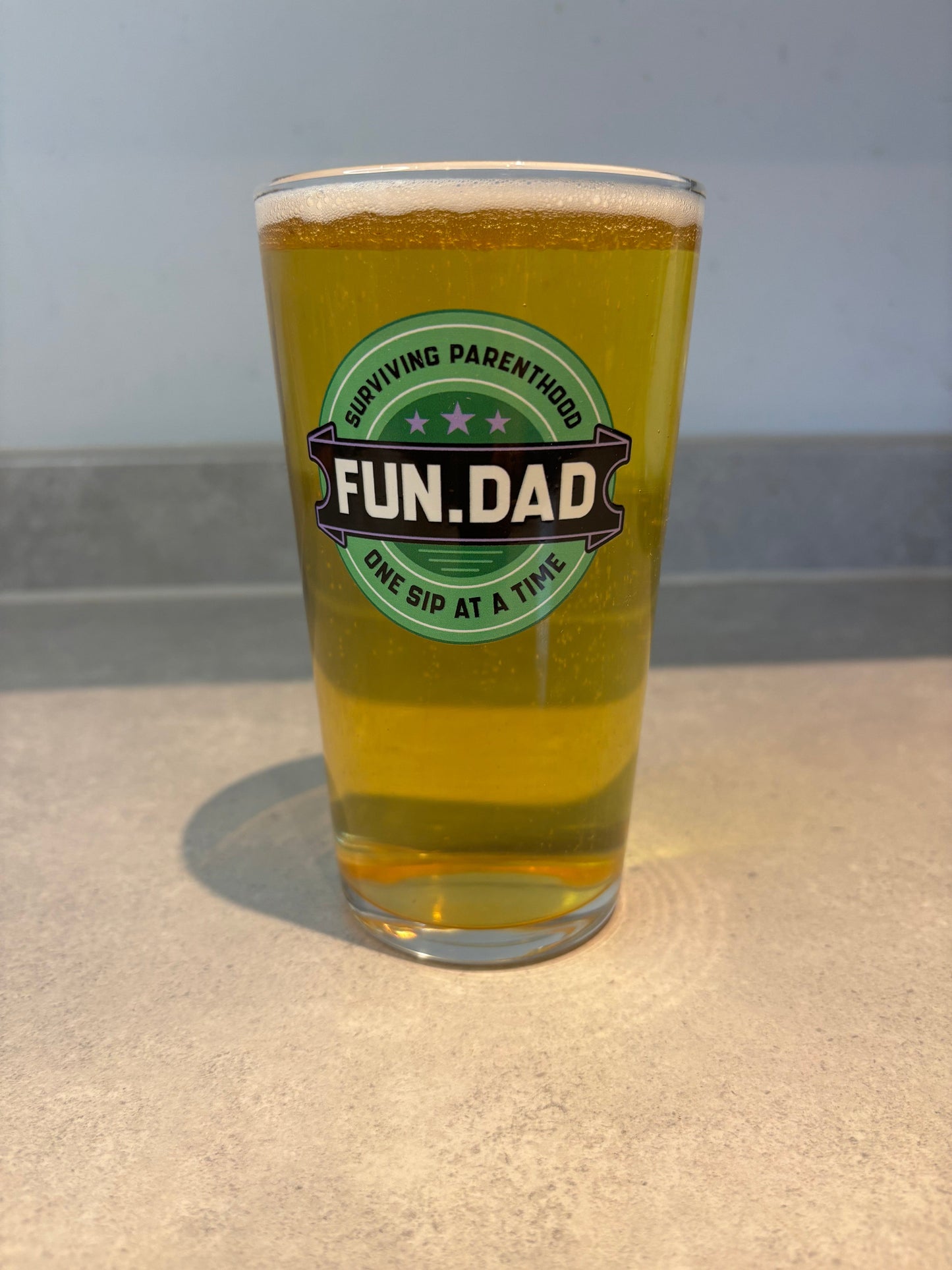 Surviving Parenthood One Sip at a Time Pint Glass