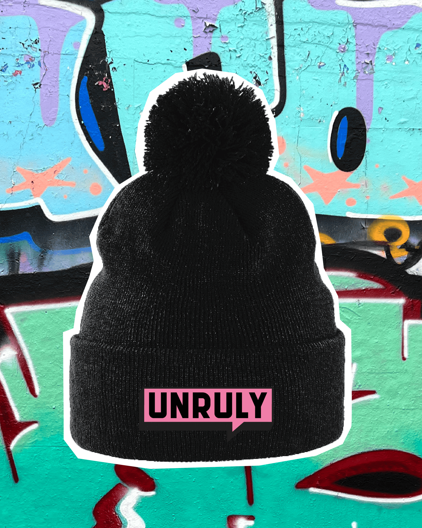 Womens UNRULY Pom Pom Beanie