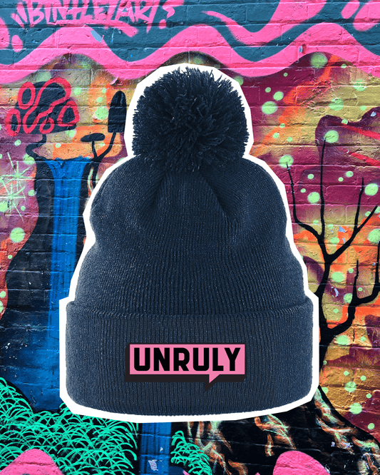 Womens UNRULY Pom Pom Beanie