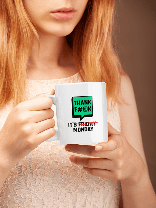 Thank F#@k It's Monday Mug - Green