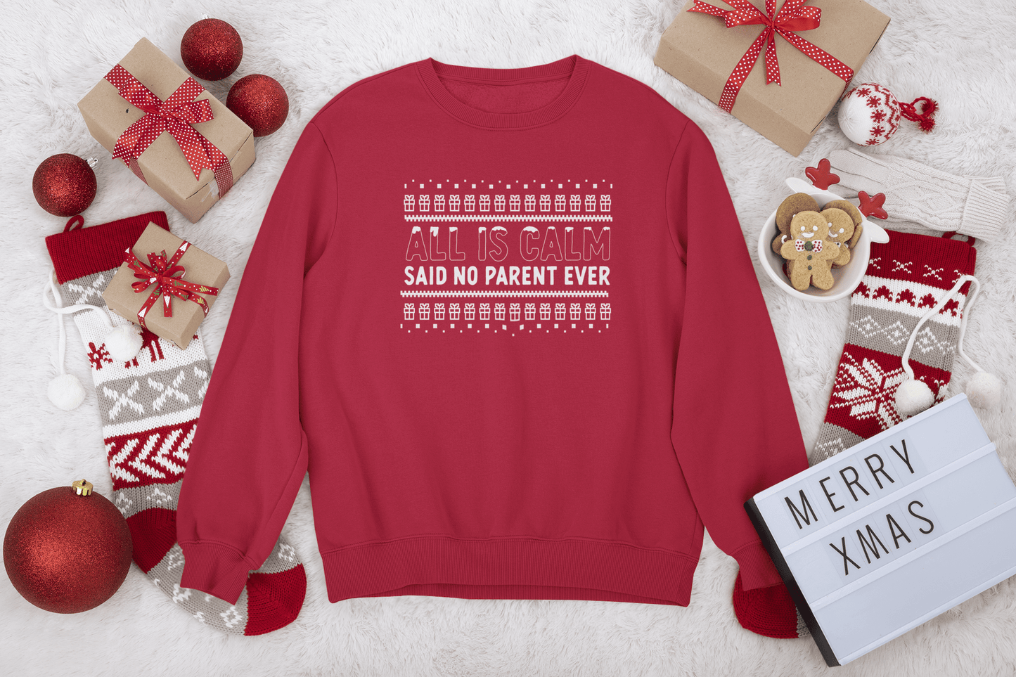 'All is Calm' Christmas Sweatshirt